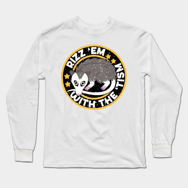 Autism Rizz Em With The Tism Autistic Possum Long Sleeve T-Shirt by LEGO